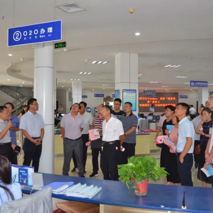 濟寧市人社窗口經(jīng)辦人員培訓班學員來汶上參觀學習